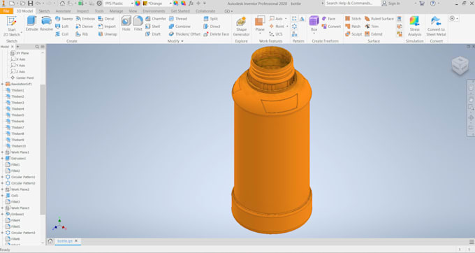create professional 3d cad models in autodesk inventor