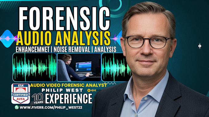 do forensic audio editing, analysis, cleanup voice detection and noise reduction