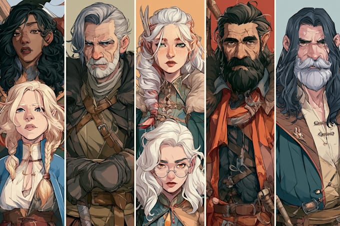 dnd character art and dnd character art
