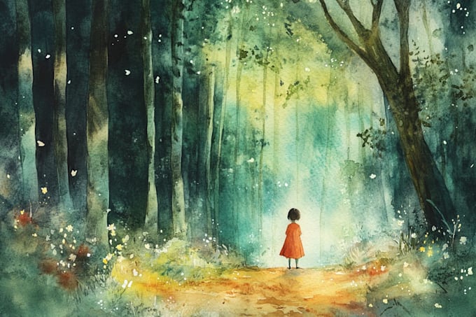 do a watercolor illustration