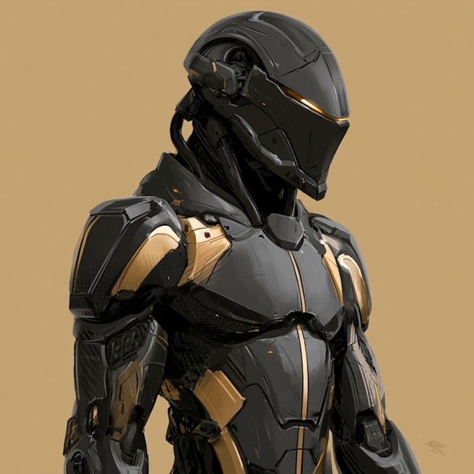 draw or design mechs robots concepts