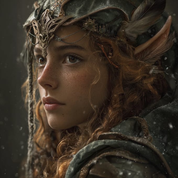 paint a realistic or fantasy portrait