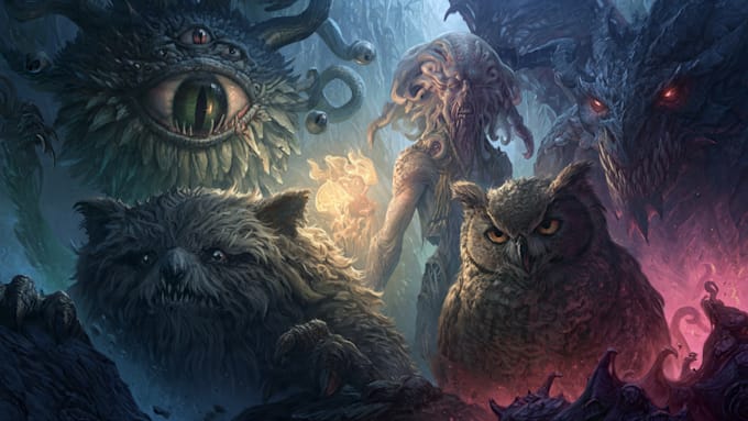 draw fantasy or dnd creatures and monsters