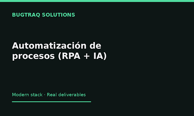 automatización de procesos rpa ia