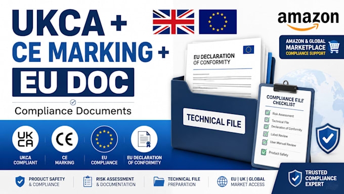 prepare ukca, ce marking, eu declaration and compliance documents