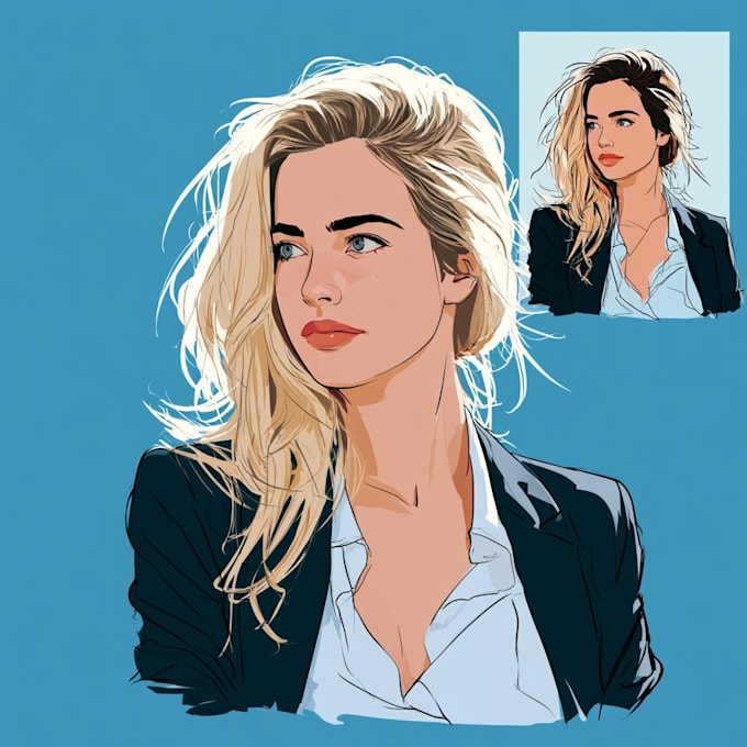 draw your cartoon vector portrait illustrations