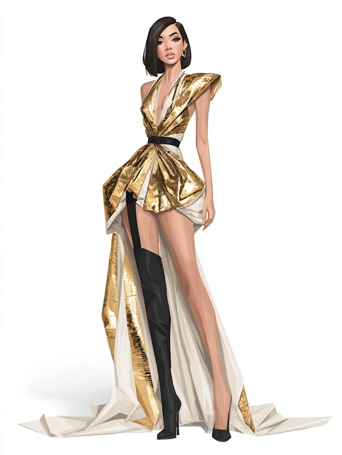 draw a fashion illustration