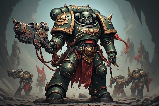 paint warhammer 40k characters, armies, and vehicles