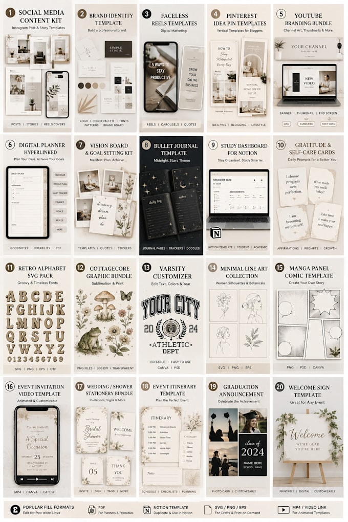 create digital templates in canva
