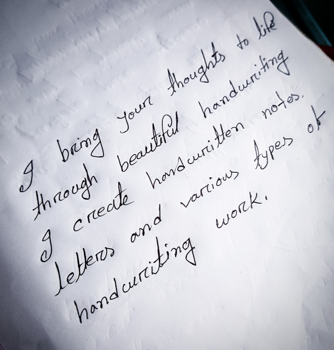 write anything with my beautiful handwriting