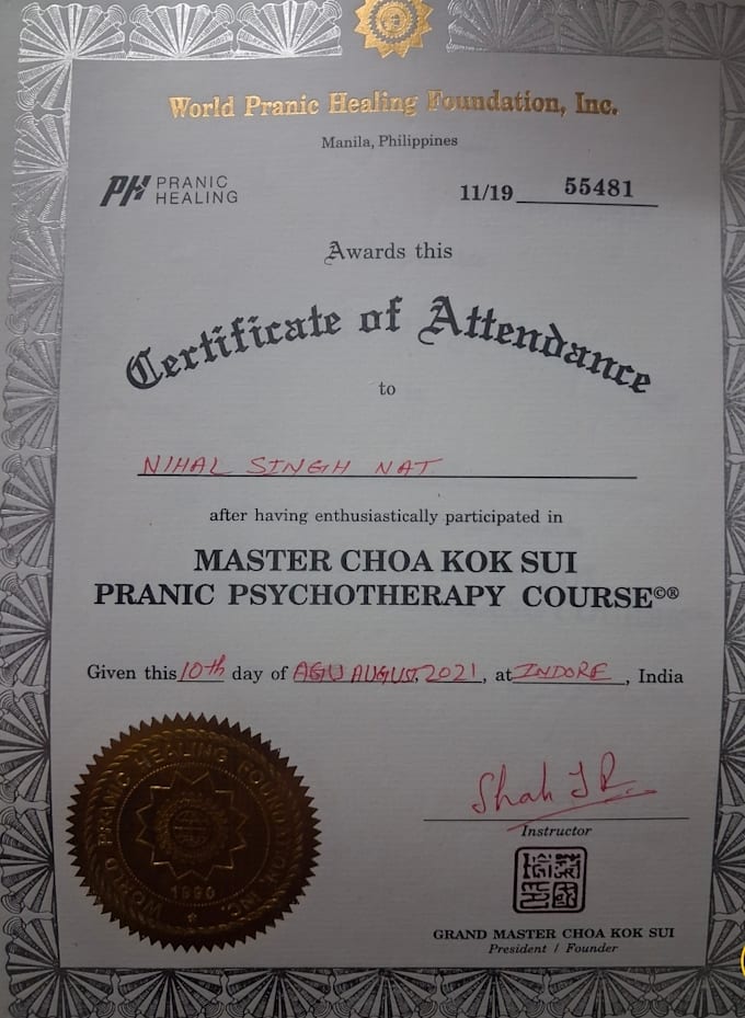 do certified distance pranic healing and chakra balancing