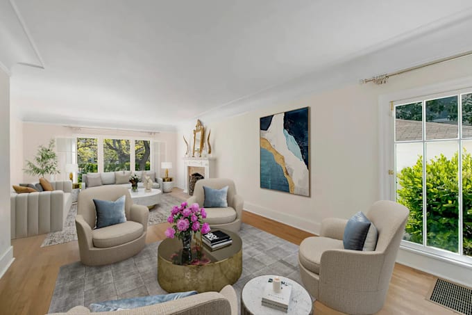 property virtual staging, realistic 3dinterior design and virtual staging