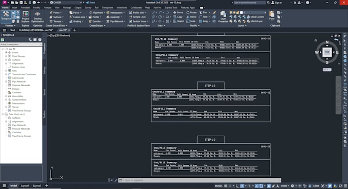 calculate excavation, fill, cut, and replacement quantities accurately