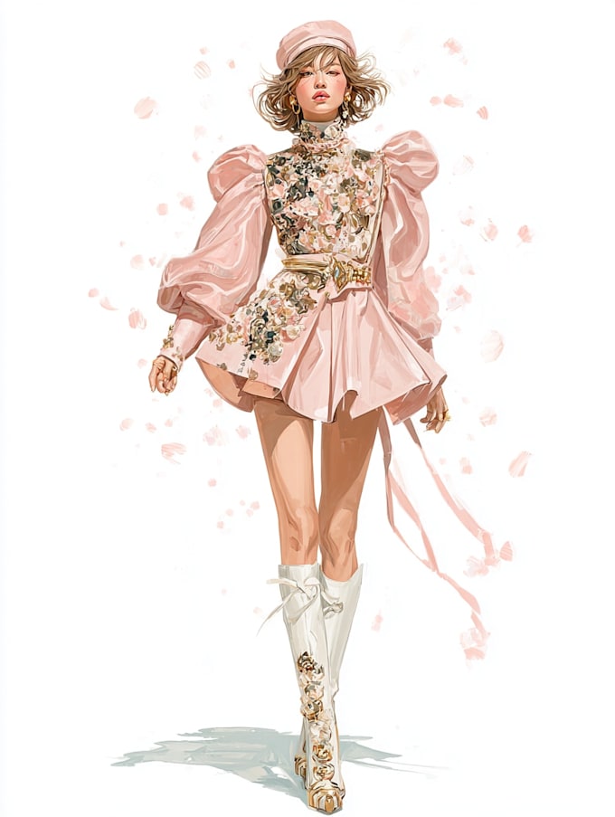 draw fashion illustration or sketch