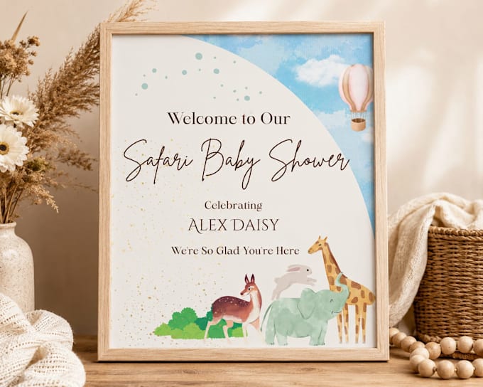 create personalized baby shower invitation template