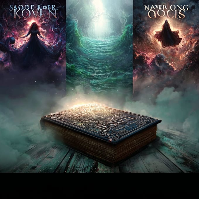 create an epic fantasy book cover