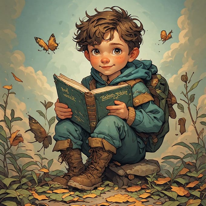 create unique children book character designs and storybook