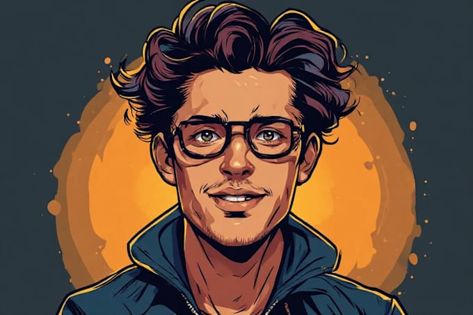 paint amazing vector cartoon portrait art