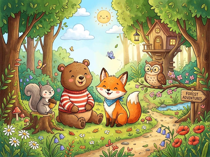 draw a cartoon animal for you