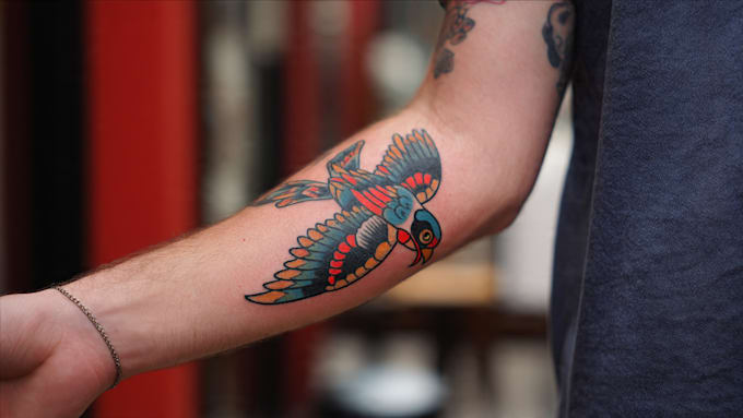 create awesome old school tattoo style design