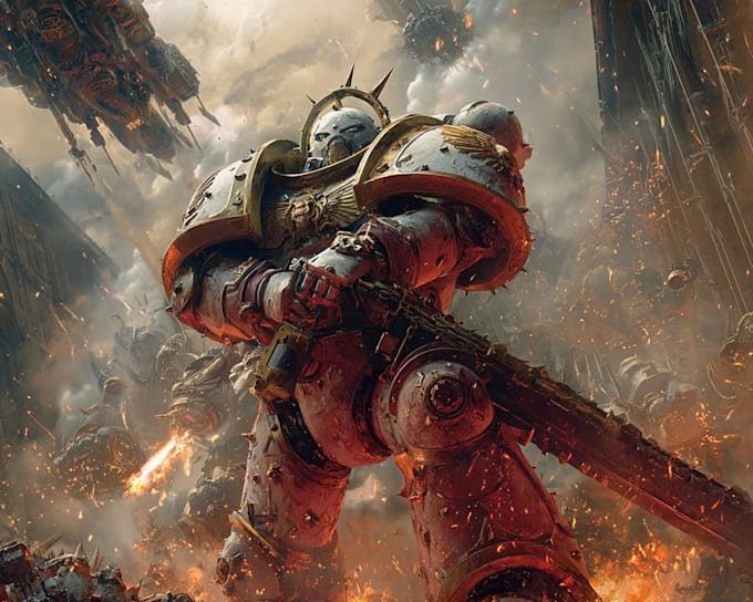 make a warhammer 40k character art