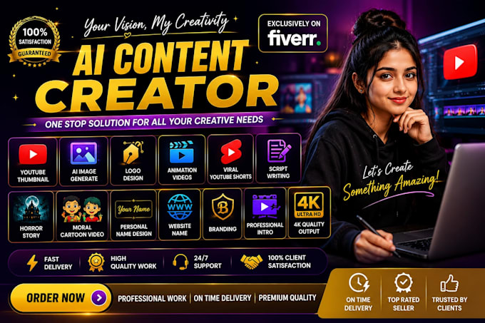creat youtube thumbnail logo image