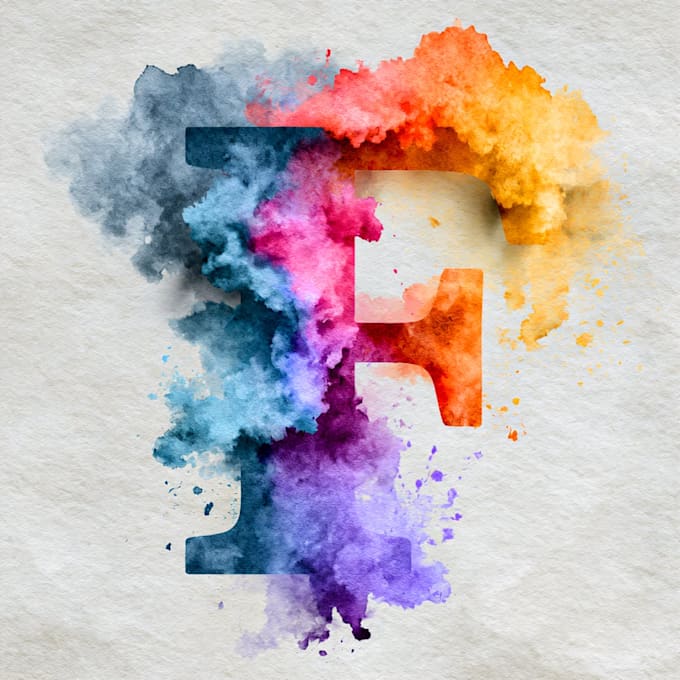 design a watercolor logo