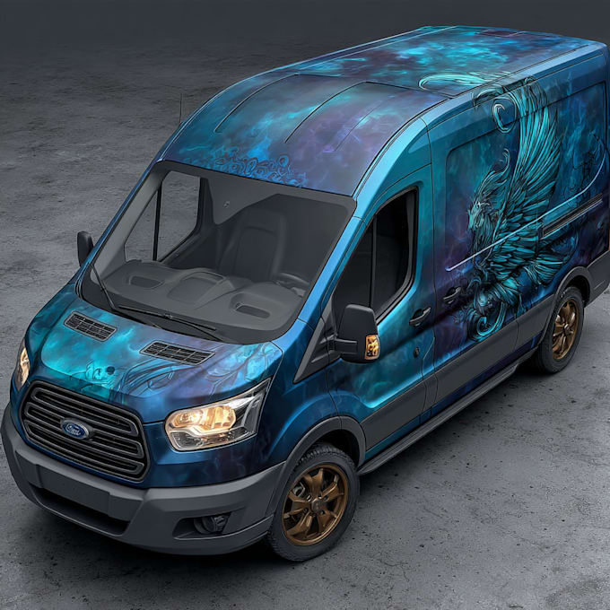 professional van wrap, vehicle wrap, car wrap design