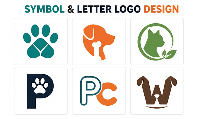 create a minimalist symbol or monogram pet logo