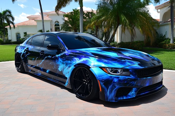make awesome car wrap design, van wrap, and any vehicle