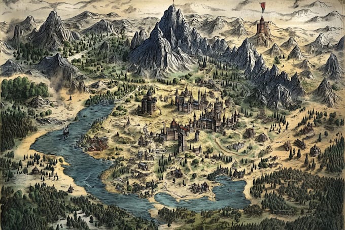 make a fantasy map for your dnd game