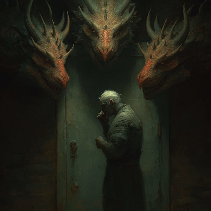 create cinematic fantasy horror concept art