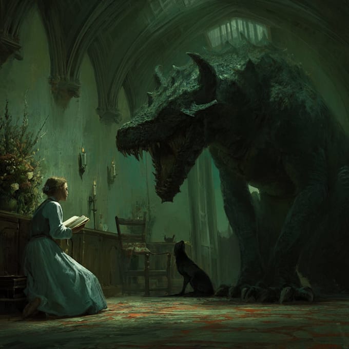 draw custom fantasy horror creatures and monsters