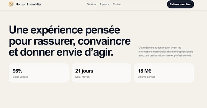 create a modern responsive business website
