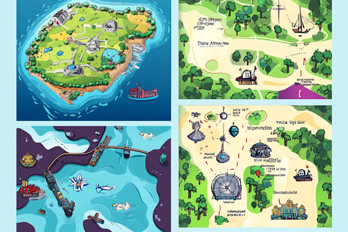 draw vector map in illustrator