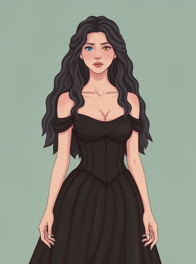 draw a custom original character illustration