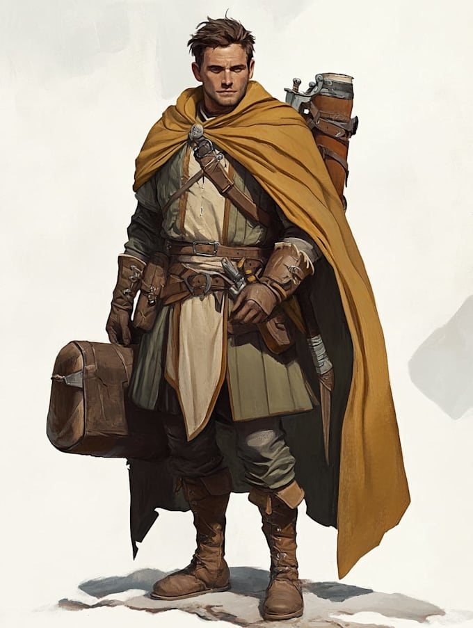 create a dnd art and d and d character for you