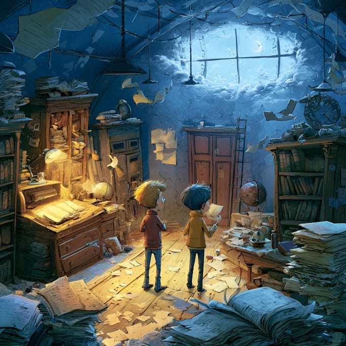 illustrate custom children book for you
