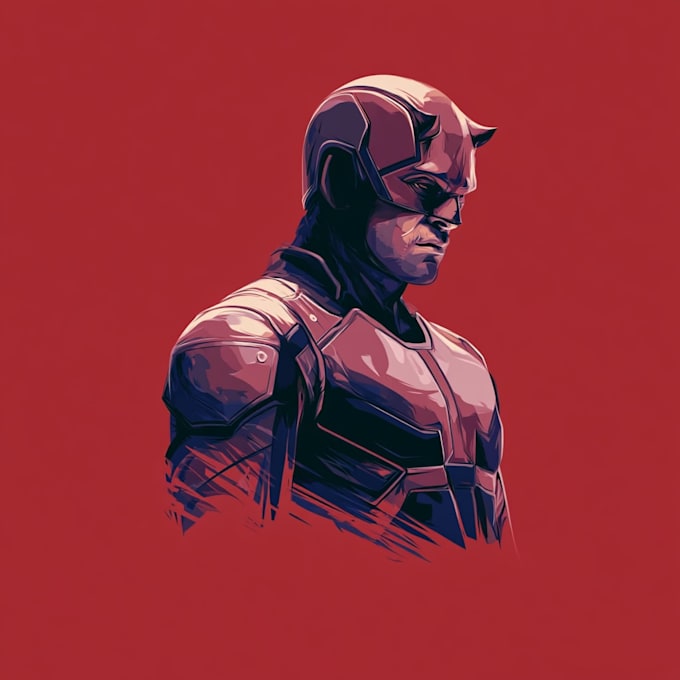 illustrate a superhero comic cover art