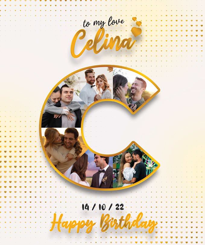 create a birthday photo collage
