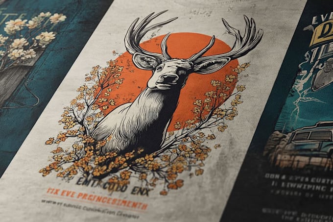make vintage retro illustration for tshirt merch