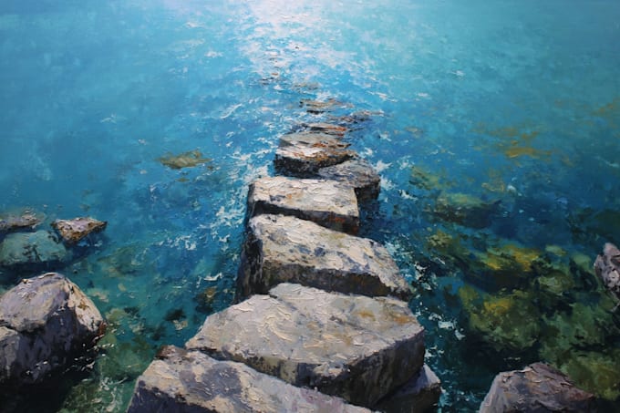 paint landscape in oil painting