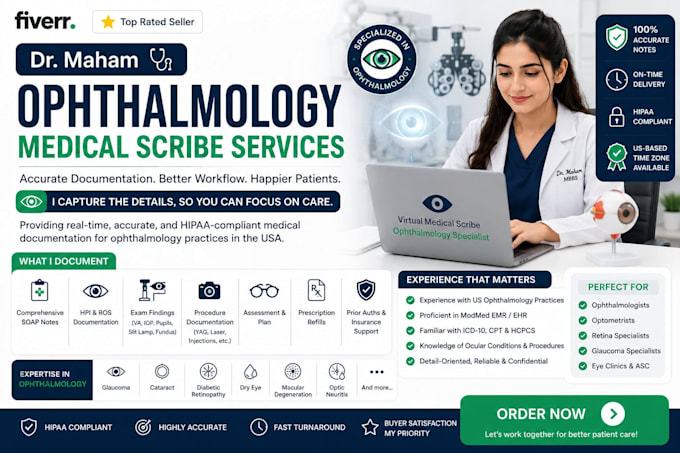 be your professional hipaa compliant virtual medical scribe