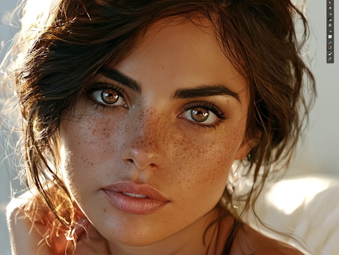 draw realistic digital portrait art