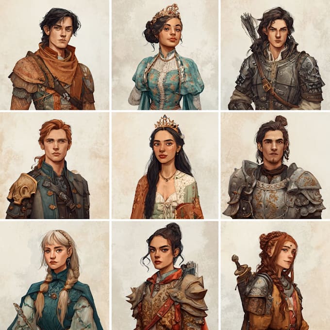 create custom dnd and fantasy character art