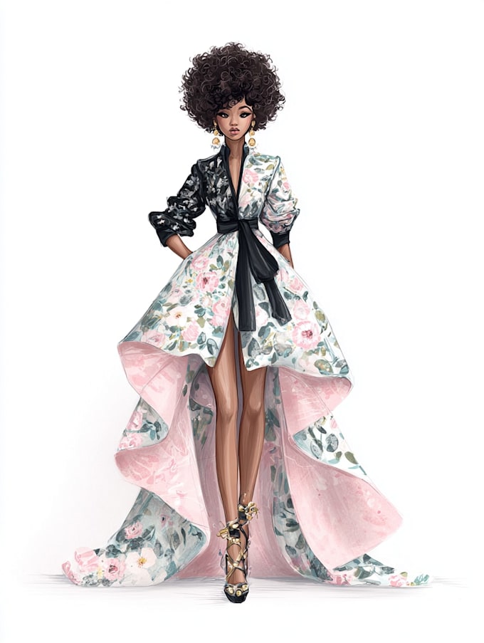 make a fashion illustration