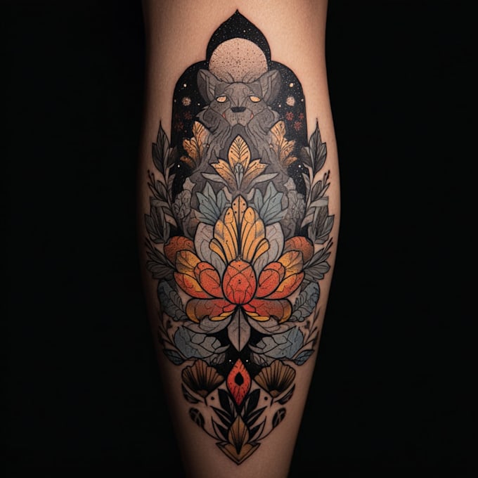 design professional tattoo and custom tattoo