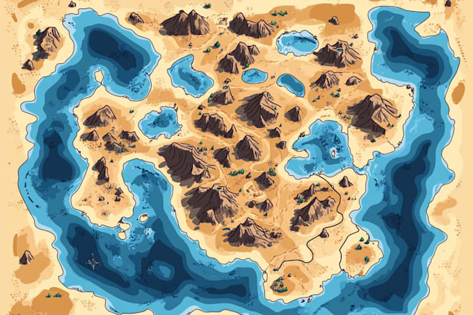 design a map in vector format, location map