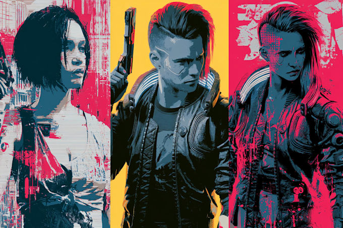 do cyberpunk futuristic city art