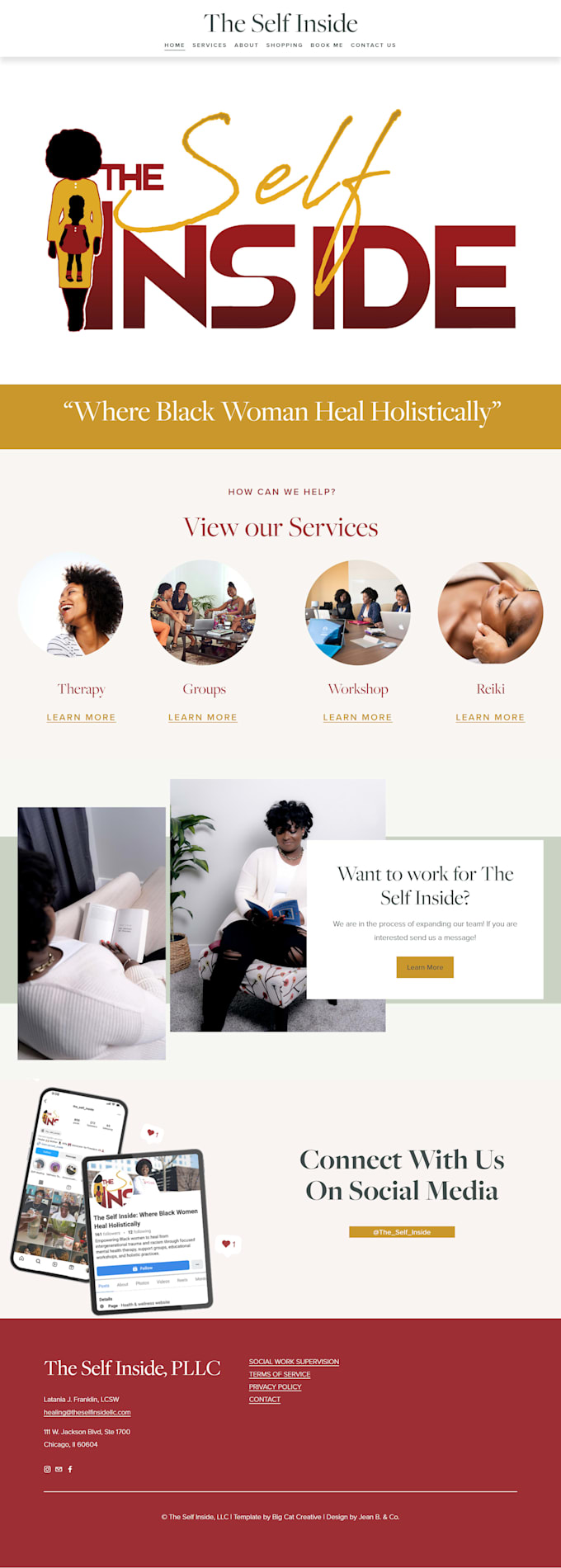 design or redesign a modern professional squarespace website